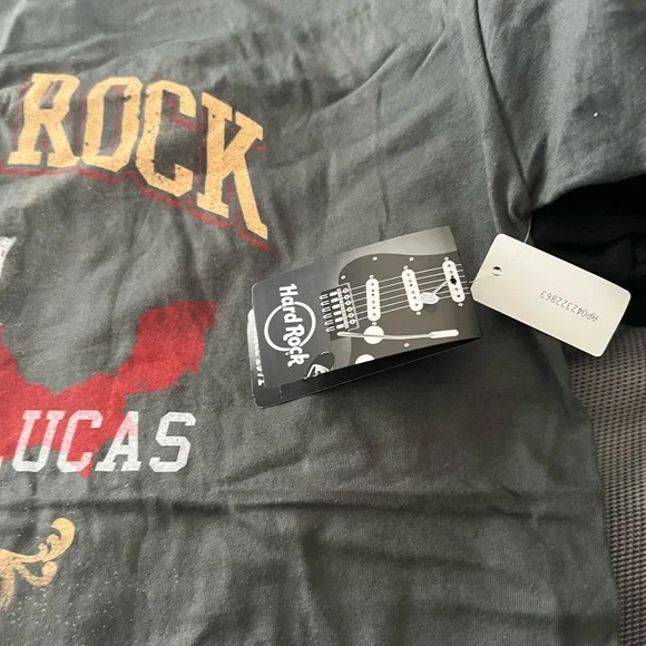 Hard Rock Cafe Cabo San Lucas County Flag Charcoal Tee - Picture 2 of 6